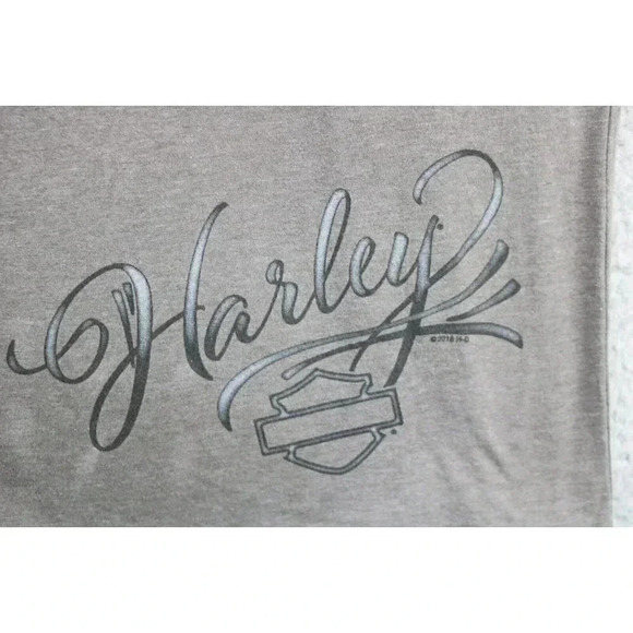 Harley-Davidson Women's T-Shirt-Size Large-Cut-Cotton Blend - Picture 6 of 8